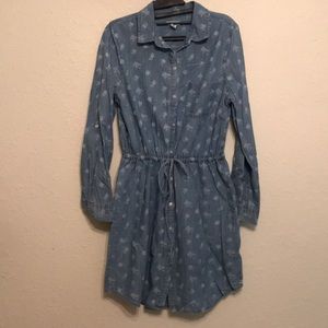 Chambray denim dress